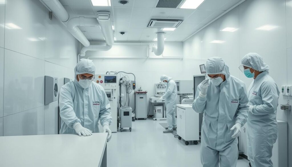 manutenção de salas limpas